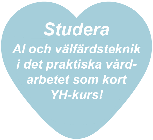 Studera AI och välfärdsteknik i det praktiska vårdarbetet – verktyg, arbetssätt och tillämpning | YH Kurs | Medlearn.se